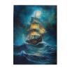 RMYRHQ Moonlit Galleon On Turquoise Ocean Waves Wood Jigsaw Puzzles Adult 500pieces Ethereal Maritime Artwork Calming Puzzle Activity for Ocean Lovers Great Gifts for Birthdays and Housewarmings view 1