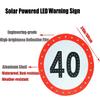 Auoriflex 24" LED Flashing Solar Powered Speed Limit 20/30/40/50/60/80 Sign Sign in Traffic Road Highway (40) view 2