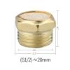 2PCS Brass Exhaust Pagoda Muffler M5 1/8"1/4"3/8"1/2" Silencer Noise Filter External Thread(P4) view 2
