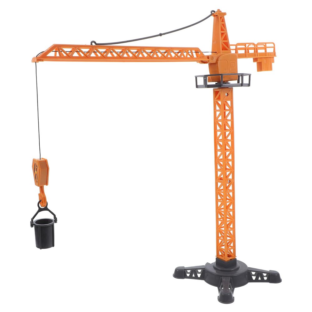SHINEOFI Crane Truck Toy Construction Crane Toy with Movable Parts Plastic Engineering Vehicle for Kids Rotating and Lifting Playset Stem Building 14.96 X 14.09 X 4.33 in