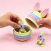 3D Easter Egg Set, Mystery Surprise Bunny Egg Fidget Toy with Bunny Inside Easter Basket Stuffers, Holiday Decor Gifts Home Desk Decor (2pcs styleE) view 3