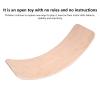 Wobble Board for Toddlers, Wooden Beech Fitness Board, 32.3x11.8 Inch, Kids Balance Toy - Curvy Surface Design, Supports Posture and Vestibular Development, Fun Indoor Play for view 3