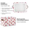 CWUPZAY Red Crawfish Storage Basket Canvas Fabric Collapsible Storage Bins Box Organizer Waterproof for Home Bedrooms 1 Pack view 3