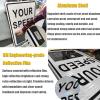 Flashing Solar Powered LED Speed Limit Signs, Radar Speed Signs, Traffic Feedback Warning Board speeds Display, Digital Speeds Limit Radar Sign for Nighttime Visibility view 3
