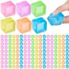 Simgoing 300 Pcs Mini Ice Cube Stress Balls Toys Bulk Squeeze Square Ball Sensory Toys Stress Relief Ice Cube for Small Prize Birthday Party Favor Bags Box Filling, 6 Colors view 1