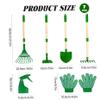 Faticenic Kids Gardening Set 7-piece Toddler Gardening Set with Wheelbarrow, Shovel, Rake and Leaf Rake, Educational Kids Garden Tools for Outdoor Backyard Play, Dcoration de Jardin view 3