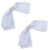 Alasum 2pcs Blue Fabric Bow Hair Clips for Ribbon Hair Accessories Side Bang Decorative Barrettes view 1