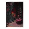 RMYRHQ Opulent Gothic Reading Room Wooden Jigsaw Puzzles Adult 1000pieces Exquisite Red&Black Library with Stained Glass&Leather Armchair Detailed for Collectors Valentines Day and Birthday Gifts view 3