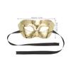 Alasum Gold Sequin Mirror Half Face Party Mask for Women Carnival Cosplay Dance Prop view 2