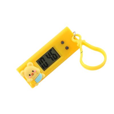 SHYYOULQE Miniature Clock Hanging Timepiece Portable for School Use Clear Readout to Teach Time Concepts Safe Cartoon Themed Cartoon Clock