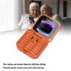 YUEHISY Phone Unlocked for Seniors Kids, Dual SIM Dual Standby Cell Phone with 1.77 Display, Loud Speaker One Touch Dialing MP3 Bluetooth FM (Orange) view 3