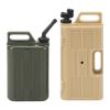1/10 Scale Simulation Gas Fuel Tank Can Set Plastic Mini Fuel Tank and Mini Gas Can for SCX10 1/10 RC Crawlers Bright Color Easy to Install Sturdy Plastic Universal Fit (Yellow+Green) view 1