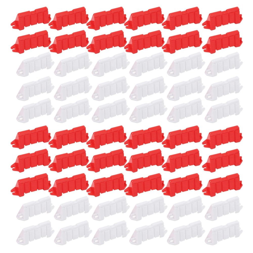 TWTCZOZ 20 Pieces RC Track Barrier Set RC Car Race Track Fence Modular Parking Circuit Accessories PP Material Suitable for Children Traffic Play, 60 Piece