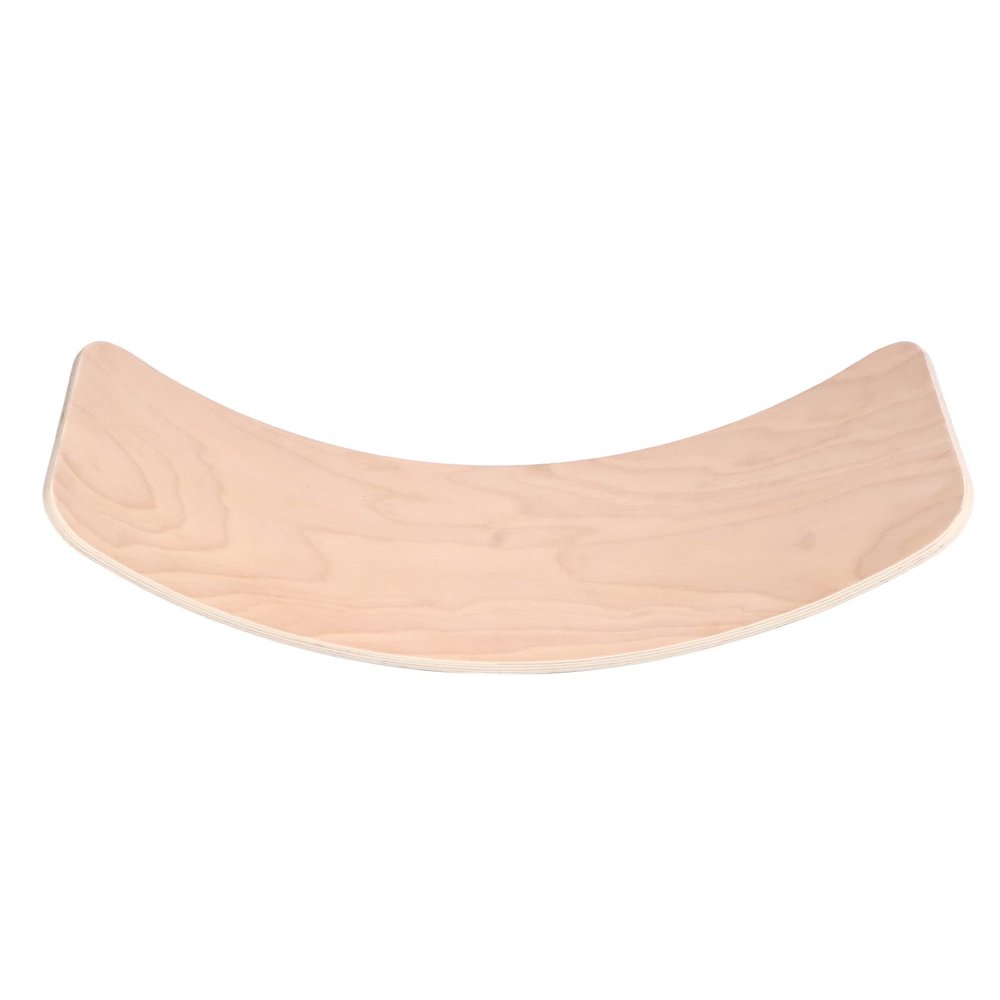 Wooden Wobble Board for Toddlers, 32.3x11.8in Beech Wood Balance Board with Curvy Surface, 220lbs Load Capacity Develops Body Balance, Sensory Play, and Imaginative Kids Toy Gift