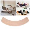 Wooden Wobble Board for Toddlers, 32.3x11.8in Beech Wood Balance Board with Curvy Surface, 220lbs Load Capacity Develops Body Balance, Sensory Play, and Imaginative Kids Toy Gift view 2
