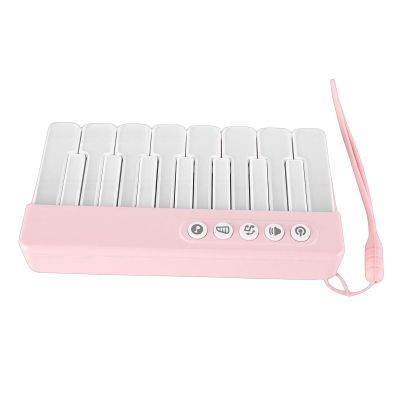 Alomejor Kids Keyboard Piano, ABS Mini Piano Keyboard with Colorful Lights, Portable Toy for Toddlers and Beginners