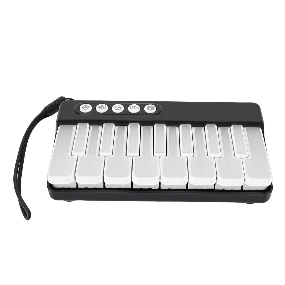 Alomejor Keyboard Piano for Toddlers, ABS Material, Light Up Keys, 7 Demo Songs, Perfect Music Toy for Kids Aged 1-5 Years