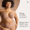 Sculptresse Liberty Plunge BR | Mocha, 46F view 2