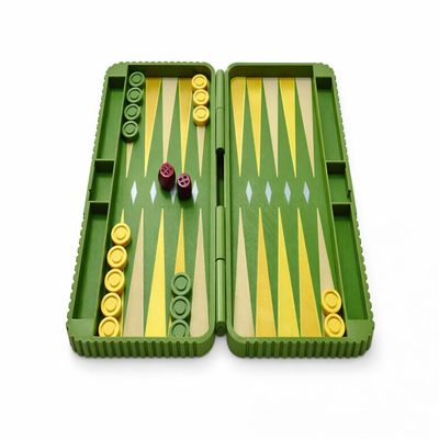 Handmade 3D Printed Backgammon Set (250 mm) Folding Board Game Gift for Game Lovers