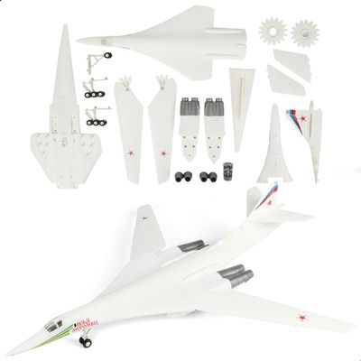 SEBUNAS 1:100 Scale TU-160 Boomber Quick Assembly Model Kit