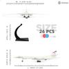SEBUNAS 1:100 Scale TU-160 Boomber Quick Assembly Model Kit view 2