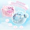 GeekShare Cute Silicone Case Compatible with Tamagotchi Paradise,Soft Cover Waterproof Shockproof Anti-Scratch for Virtual Pet Device - Blue Circle Cat view 2