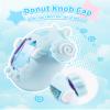 GeekShare Cute Silicone Case Compatible with Tamagotchi Paradise,Soft Cover Waterproof Shockproof Anti-Scratch for Virtual Pet Device - Blue Circle Cat view 4