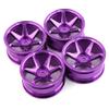 4pcs 1/10 On-Road Drift Car 52MM Aluminum Metal Wheel Hub Compatible with Kyosho 1:10 Scale RC Cars view 3