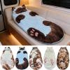 Fluffy Cat Sleeping Bag for Adults, Soft Cat Envelope Sleeping Bag, Washable Animal Warm Blanket, Plush Cats Envelope Sleep Bags for Camping, Sleepovers & Home Lounging(Style C) view 2