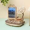 3D Wooden Puzzle Kit, DIY Gramophone Model with Photo Frame & LED Light, Creative Assembly Set for Office Desk Decor & Collector (169PCS) view 2