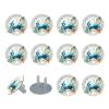 Watercolor Crab Sea Algae with Leaves Bu (2) Outlet Covers Baby Proofing - Plug Covers for Electrical Outlets, Child Proof Socket Covers, Baby Safety Products for Home, Office view 1