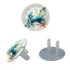 Watercolor Crab Sea Algae with Leaves Bu (2) Outlet Covers Baby Proofing - Plug Covers for Electrical Outlets, Child Proof Socket Covers, Baby Safety Products for Home, Office view 2
