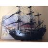 3D Wooden Pirate Ship Model Kit, 1:50 Scale Black Pearl Model DIY Assembly Sailing Ship, Large Display Building Set for Desk Decor & Collector (80cm) view 4