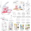BestYiJo 85 Pcs Button Maker Machine Kit: 55mm & 35mm Round/Heart Pin Badge Press for DIY Craft Supplies, Gifts & Party Favors (Pink) view 2