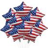 10Pcs 4th of July Balloons, 18 Inch Fourth of July Balloons, American Flag Patriotic Balloons Red White Blue Star Foil Balloon for Independence Day Memorial Labor Day Decorations view 1
