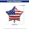 10Pcs 4th of July Balloons, 18 Inch Fourth of July Balloons, American Flag Patriotic Balloons Red White Blue Star Foil Balloon for Independence Day Memorial Labor Day Decorations view 2