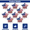 10Pcs 4th of July Balloons, 18 Inch Fourth of July Balloons, American Flag Patriotic Balloons Red White Blue Star Foil Balloon for Independence Day Memorial Labor Day Decorations view 3