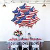 10Pcs 4th of July Balloons, 18 Inch Fourth of July Balloons, American Flag Patriotic Balloons Red White Blue Star Foil Balloon for Independence Day Memorial Labor Day Decorations view 4