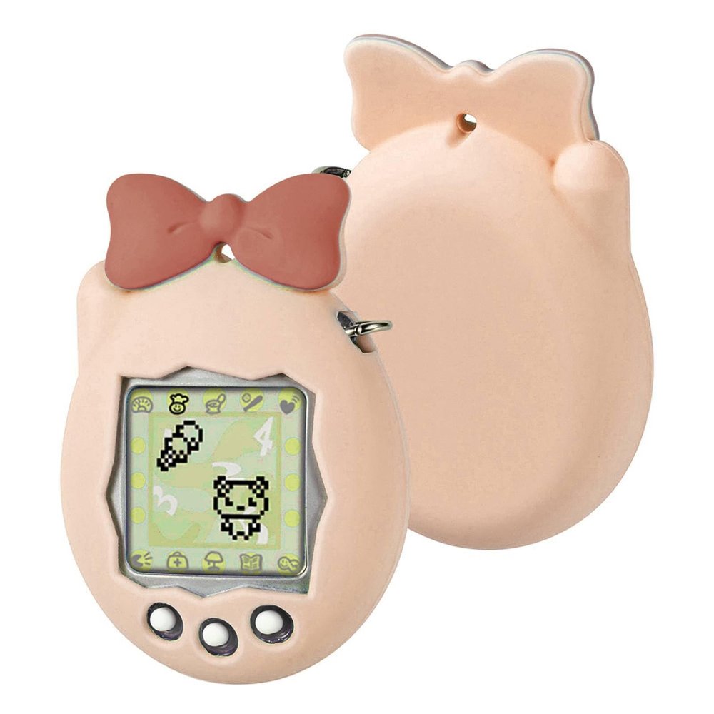 Silicone Cover Case for Tamagotchi Connection V3 Electronic Pet, Soft Protective Sleeve Cute Skin Case Silicone Protective Cover Shockproof Anti-Drop Full Protection (Brown)