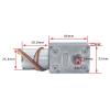 JGY-2430 DC Worm Gear Motor, 12V 40RPM Self-Locking Reversible Brushless Motor with Speed Measuring, 1-60kg.cm Torque, Totally Enclosed (12V 10rpm) view 4