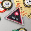 MALUGOGO 2pcs Dealer Button - Black White Double Layer All in Button - Acrylic Poker Table Supply Chips for Party Game Tokens Night Gatherings Entertainment Accessories view 4