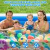 Extra Large Family Inflatable Pool, 130" x 72" x 22" Blow Up Pool for Kids & Adults, Thick PVC Kiddie Swimming Pool for Backyard Summer Fun view 2