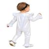 YONGHS Toddler Baby Girl Bell Bottom Jumpsuit Shiny Metallic 70s Disco Costume Birthday Party Outfit Ivory 12-18 Months view 2