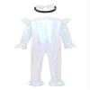 YONGHS Toddler Baby Girl Bell Bottom Jumpsuit Shiny Metallic 70s Disco Costume Birthday Party Outfit Ivory 12-18 Months view 4