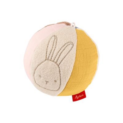 sigikid sigibaby Fabric Ball for Baby, Diameter 11 cm, with Rattle, Motor Skills Toy, Gift for Baby from Birth