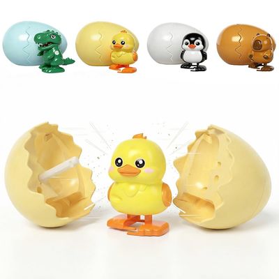 Hulezt Boom Eggs 2026 New Wind-Up Surprise Eggs, Dinosaur Egg Rotate to Hatch Walking Animal Hatching, Reusable Clockwork Fun Dino Eggs Easter Basket Stuffers for Adult Birthdays (Duck)
