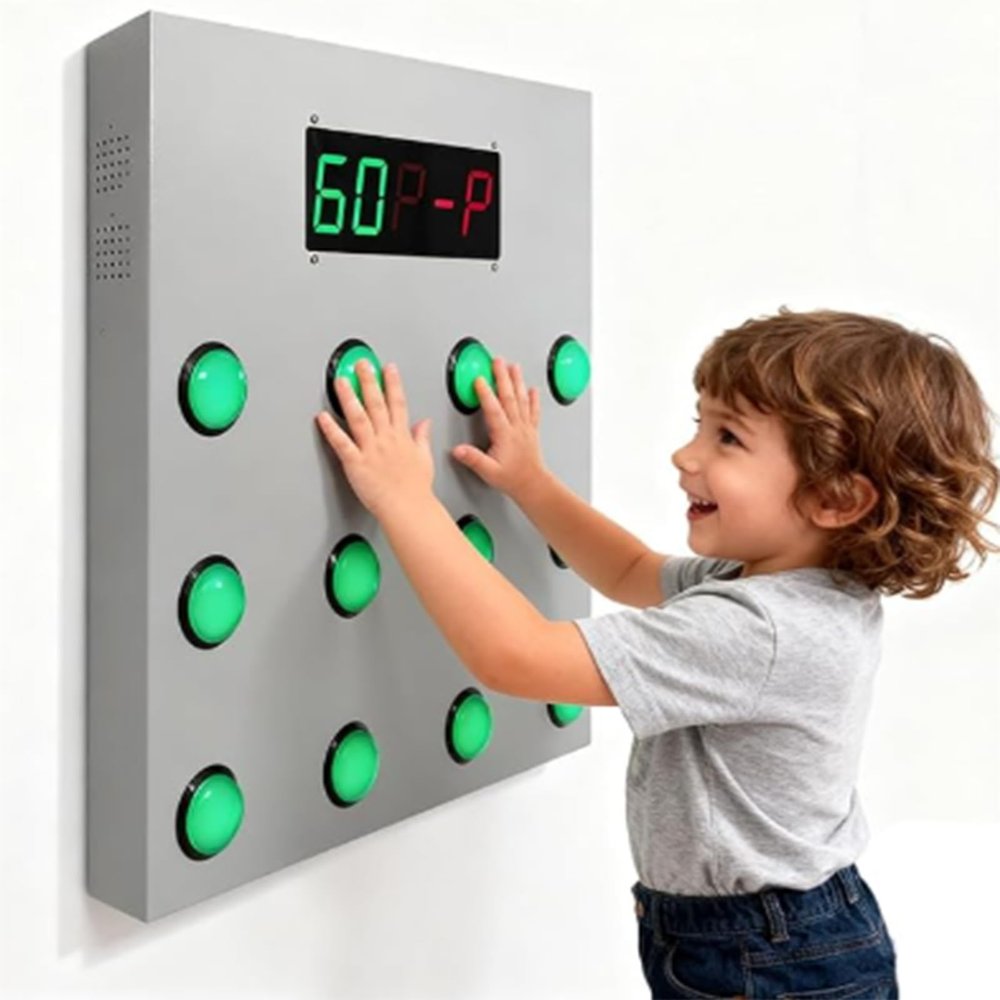 Acivirdde Reaction Training Game with Timer and Scorer, Adjustable Speed and Difficulty, Perfect for Party Fun and Brain Teasers.