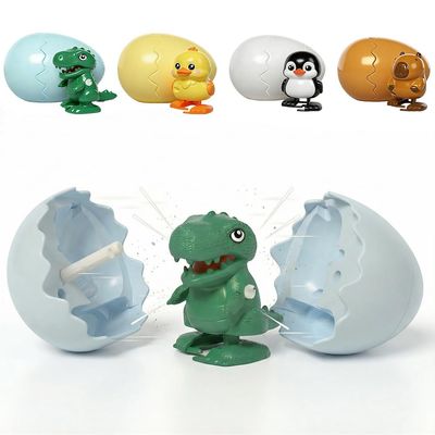 Hulezt Boom Eggs 2026 New Wind-Up Surprise Eggs, Dinosaur Egg Rotate to Hatch Walking Animal Hatching, Reusable Clockwork Fun Dino Eggs Easter Basket Stuffers for Birthdays (Dinosaur)