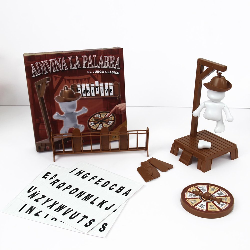 Hangman Game - Glow Magnetic Word Guessing Game: The Classic Family Travel Toy with Light-up Parts and Collapsible Figures, Great for Kids and The Whole Family