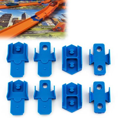 Speed Snap & E-Track Adapter Set 8-Pack Compatible with Hot Wheels Track Builder & Speed Snap Systems Connect Speed Snap to E-Track, Male & Female Couplers